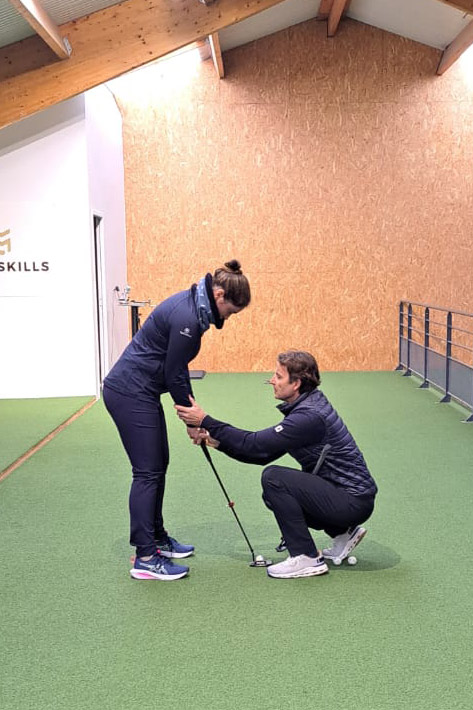 posture et grip au putting