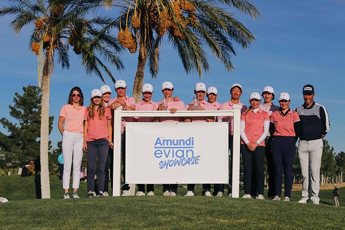 Les jeunes à l'Amundi Evian Showcase