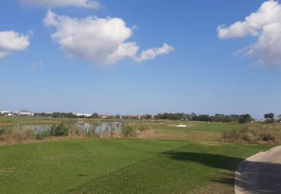 vu du parcours sur le Duran golf
