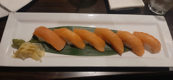 Sushi tradition d'avant compétition avec mon équipe de Seton Hall