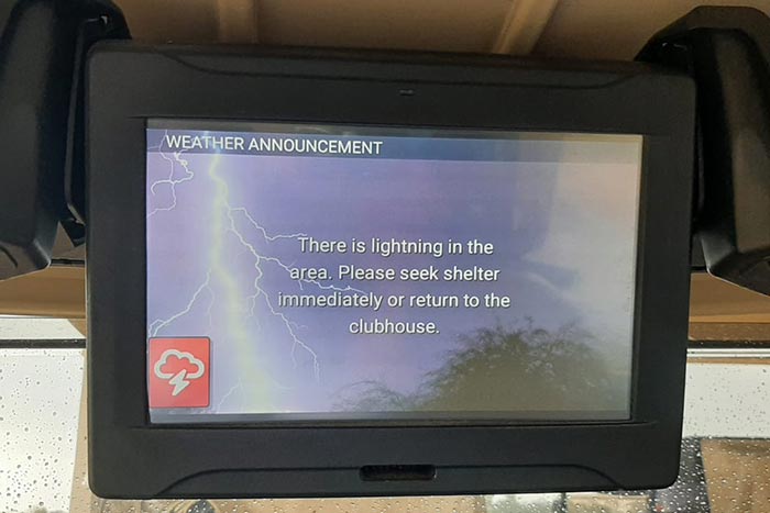 Alerte orage sur le parcours