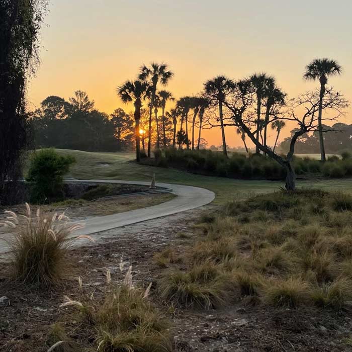 le parcours de golf