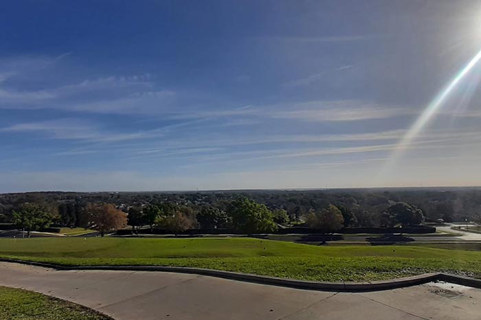 Vue sur le parcours