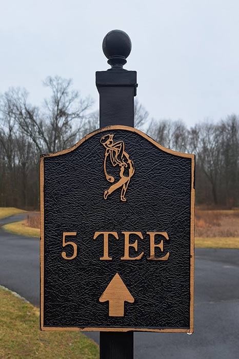 panneau indicateur Fiddler's golf club